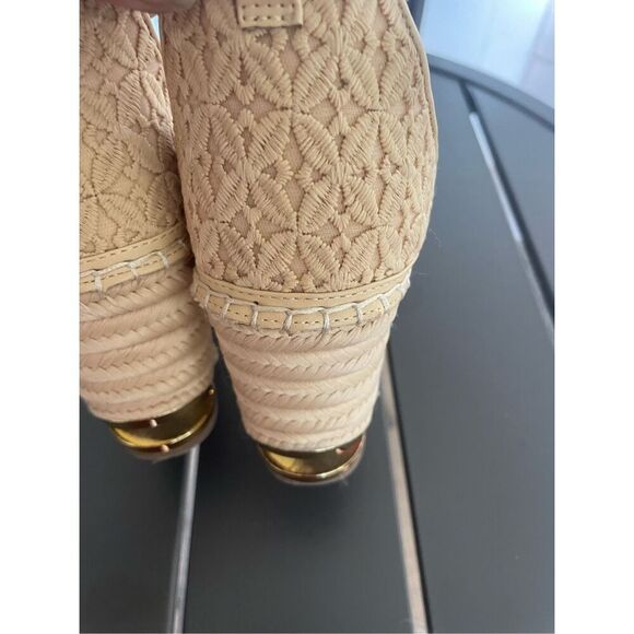 Franco Sarto Marsha Espadrille Wedge Sandals Beige Size 8.5 M - Picture 15 of 16